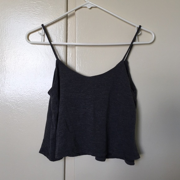 COPY - Grey Spagetti strap crop top - Picture 3 of 4